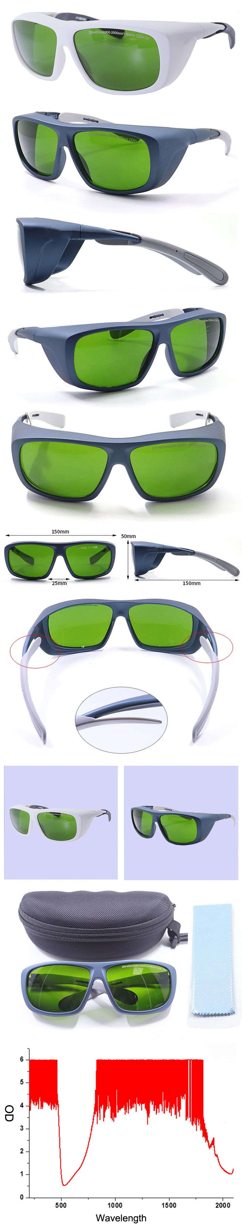 Gafas protectoras de láser infrarrojo OD6