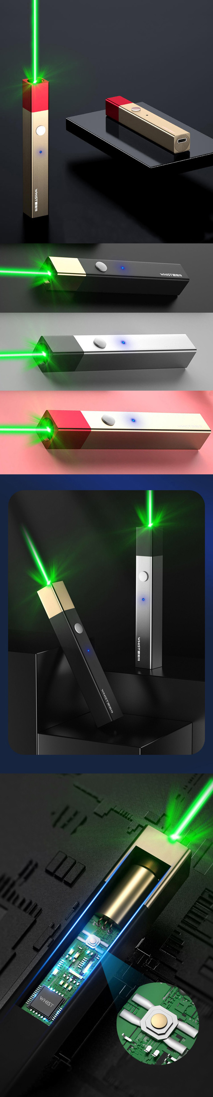 Puntero láser verde USB